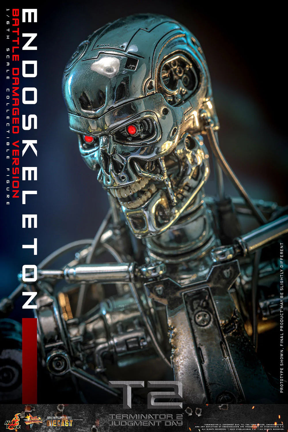 Hot Toys Movie Masterpiece Series: Terminator 2 El Juicio Final - Endoskeleton Escala 1/6 Preventa