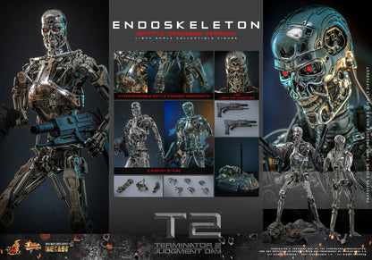 Hot Toys Movie Masterpiece Series: Terminator 2 El Juicio Final - Endoskeleton Escala 1/6 Preventa