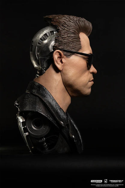 PureArts Life Size Bust: Terminator 2 - T-800 Modelo 101 Art Mask Escala 1/1 Preventa