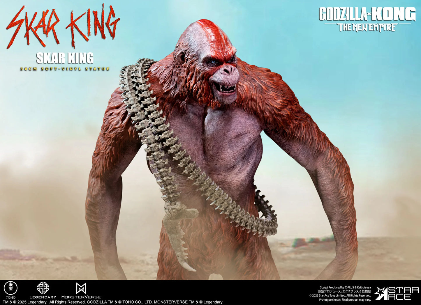 Star Ace Toys Soft Vinyl Series: Godzilla X Kong The New Empire - Skar King 11 Pulgadas Preventa