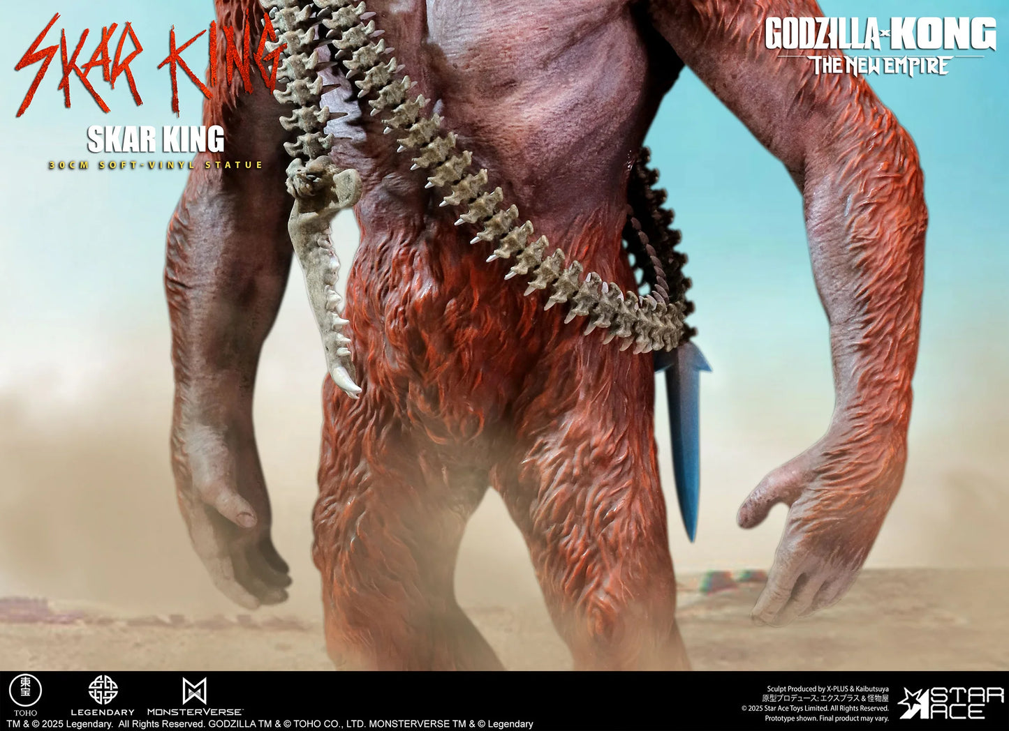 Star Ace Toys Soft Vinyl Series: Godzilla X Kong The New Empire - Skar King 11 Pulgadas Preventa