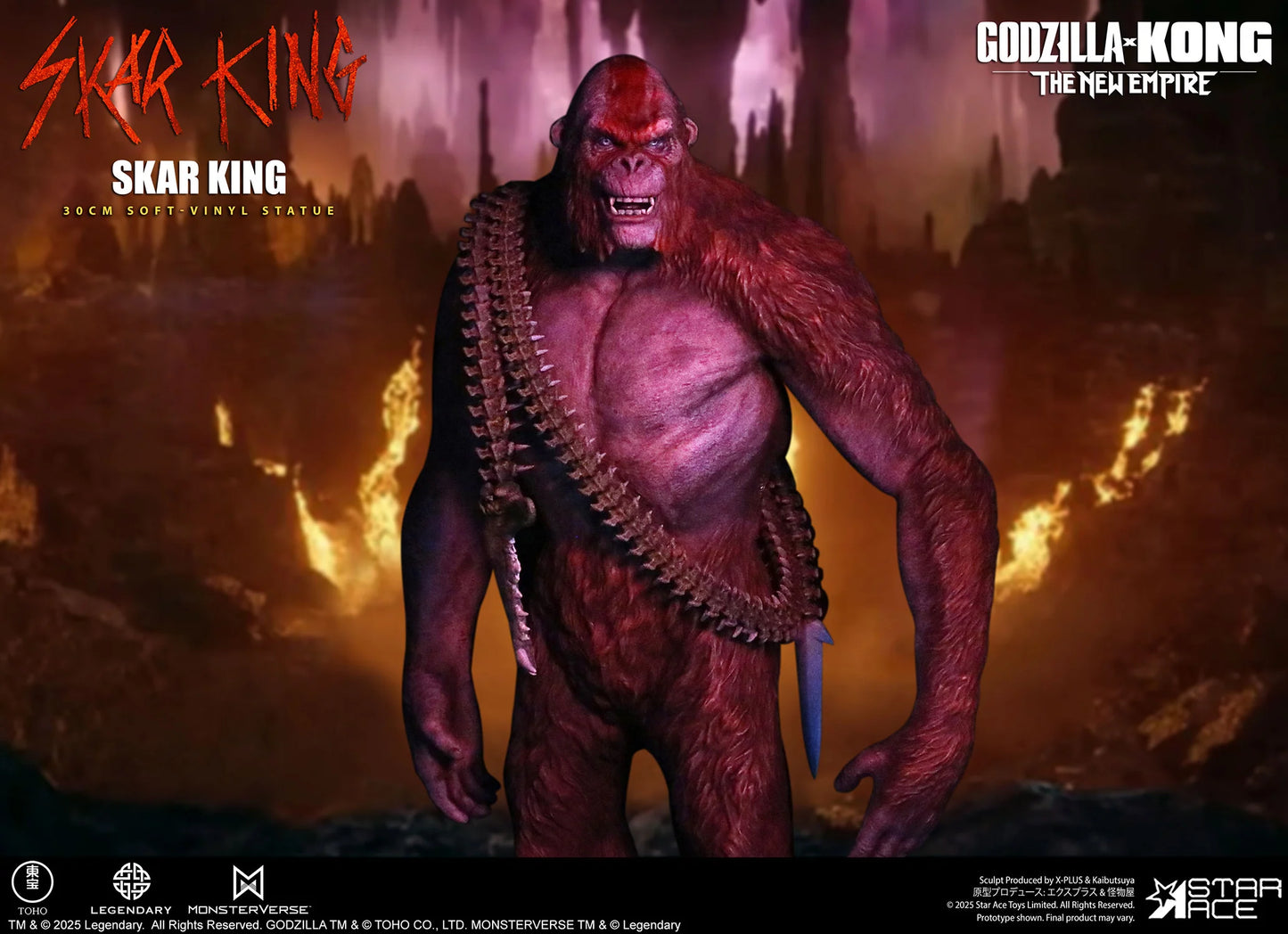 Star Ace Toys Soft Vinyl Series: Godzilla X Kong The New Empire - Skar King 11 Pulgadas Preventa